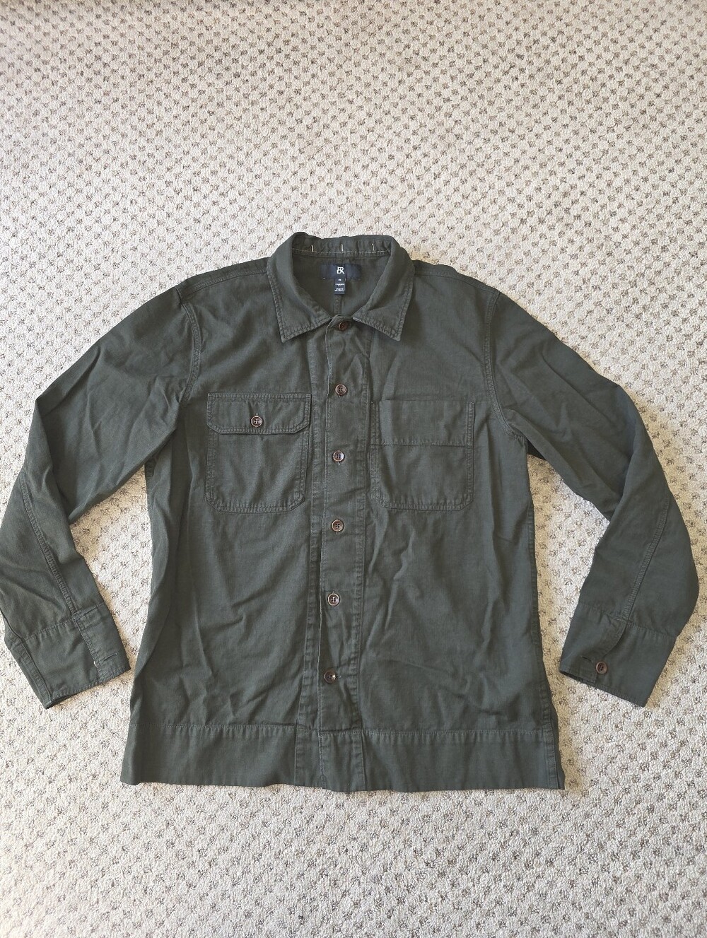 Banana Republic Olive Utility Shirt Jacket
